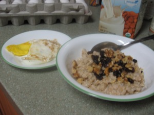 Oats and eggs